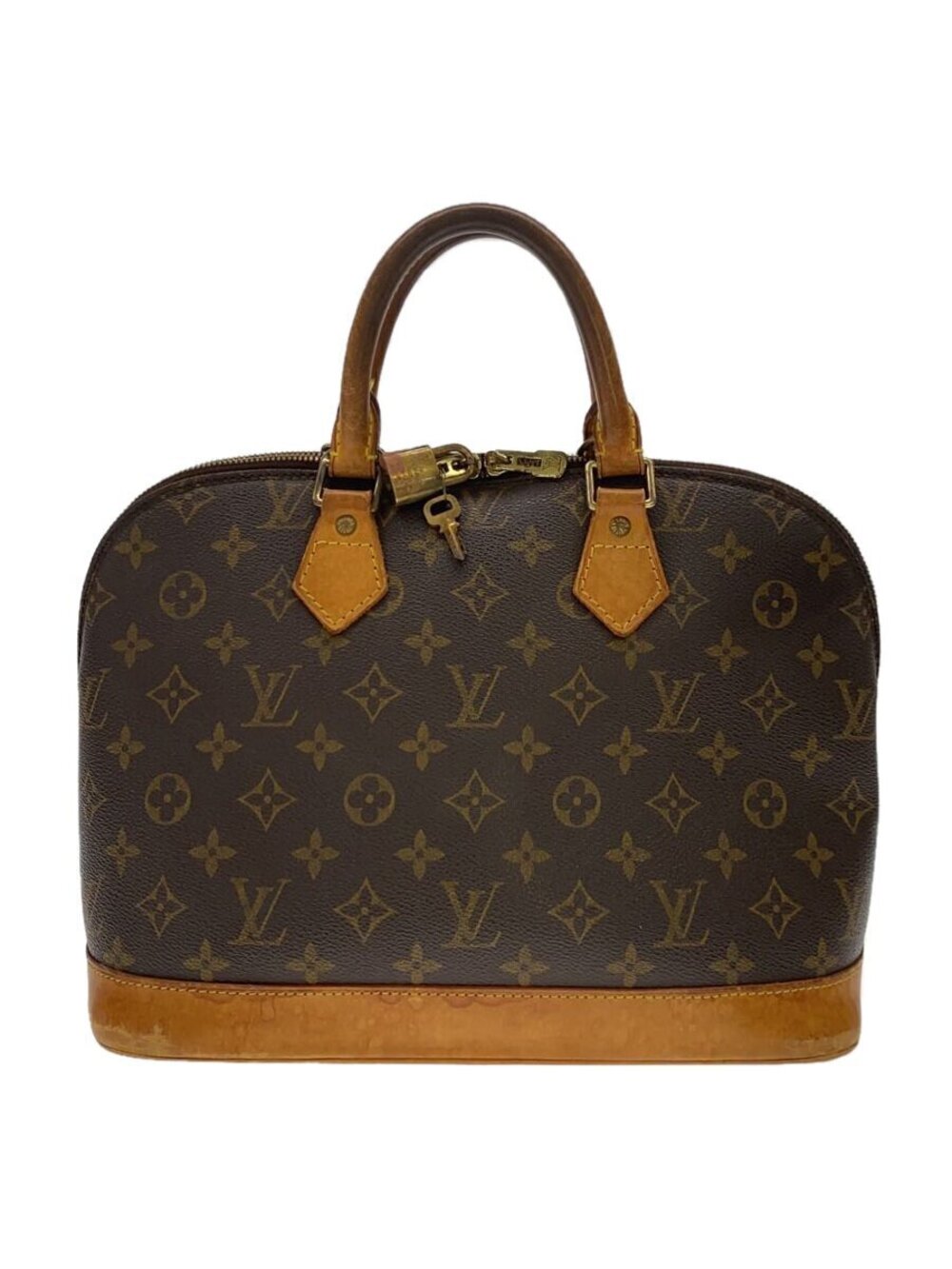 LOUIS VUITTON Alma Monogram Canvas Brown